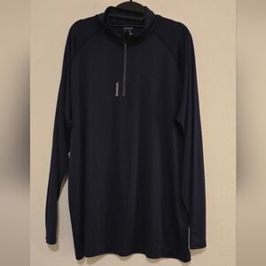 Reebok Navy Blue Quarter-Zip Pullover 2XL